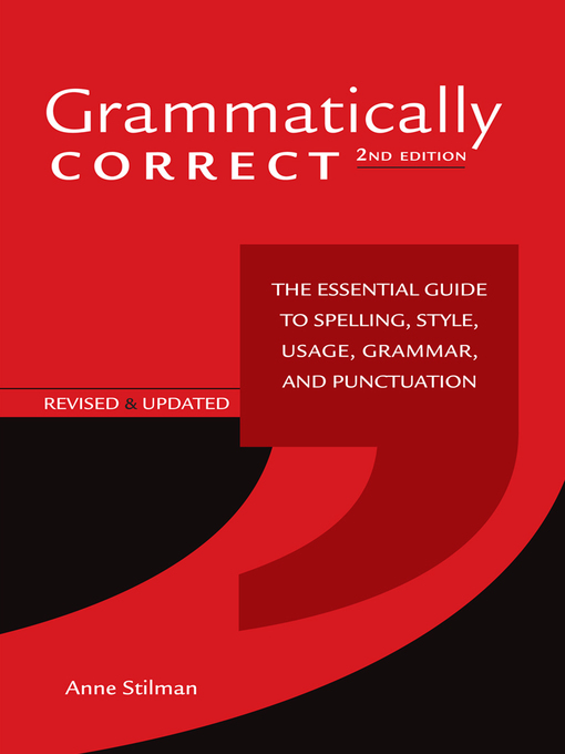 Title details for Grammatically Correct by Anne Stilman - Available